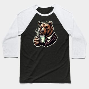 Bear's Coffee Fix Baseball T-Shirt